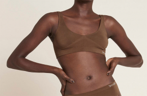 Boody - BH i Bambu Ovadderad Brun, XS