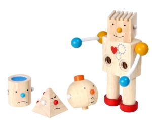 PlanToys - Byggsats i Trä Build-A-Robot