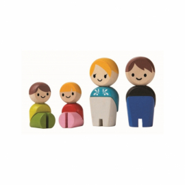 PlanToys - Familj till dockskåp, Variant 1