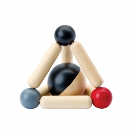 PlanToys - Greppleksak, Triangel med Hög kontrast