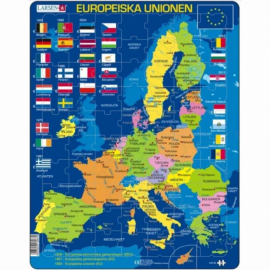 Larsen - Rampussel Karta EUs Länder, 70 bitar