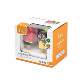 Glass-set i hållbart trä med sex delar