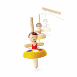 PlanToys - Snurrleksak, Ballerina i Trä
