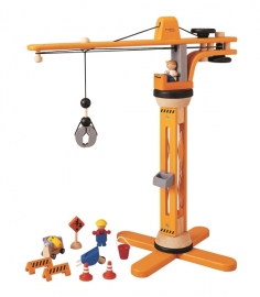 PlanToys - Lyftkran med figurer