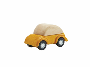 PlanToys - Yellow Car i Planwood