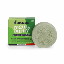Lamazuna - Fast Schampo för Fett hår, Grön lera & Spirulina, 70ml