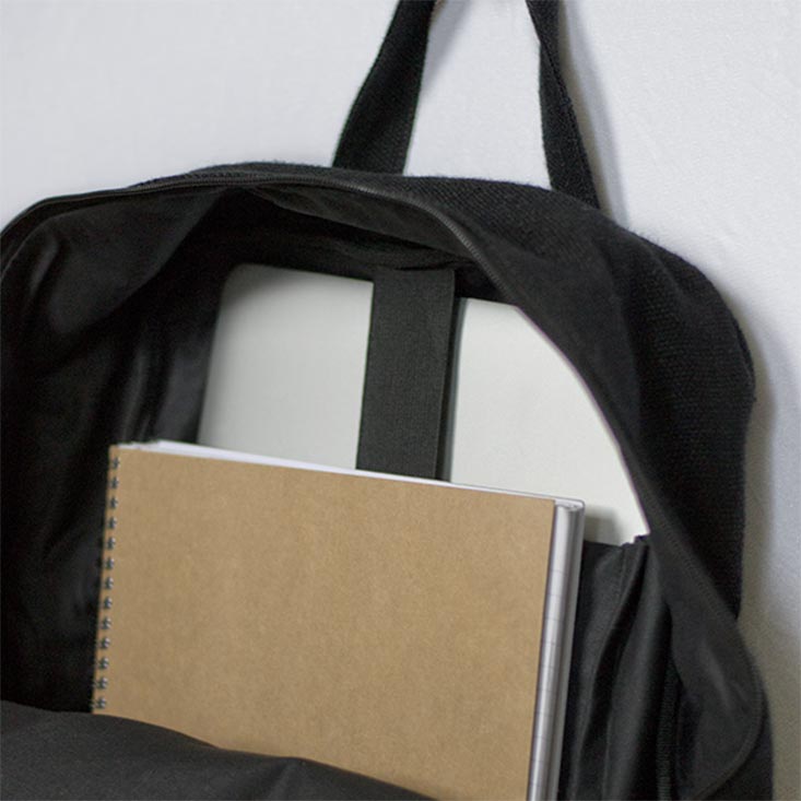 The Poli Ryggsäck i Jute, Svart Rekoshoppen.se Ryggsäckar hos Rekoshoppen.se