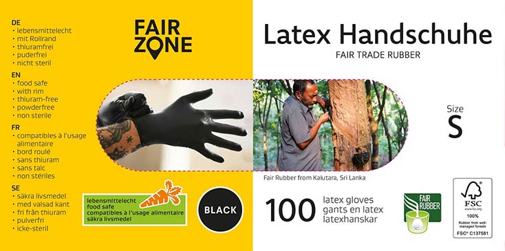 Fair Zone Tunna Gummihandskar I Naturlatex S 100 St Rekoshoppen Se