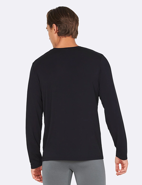 Boody Långärmad T shirt i Bambu Herr Svart, Small Boody Långärmad T shirt i Bambu Herr Svart, Small