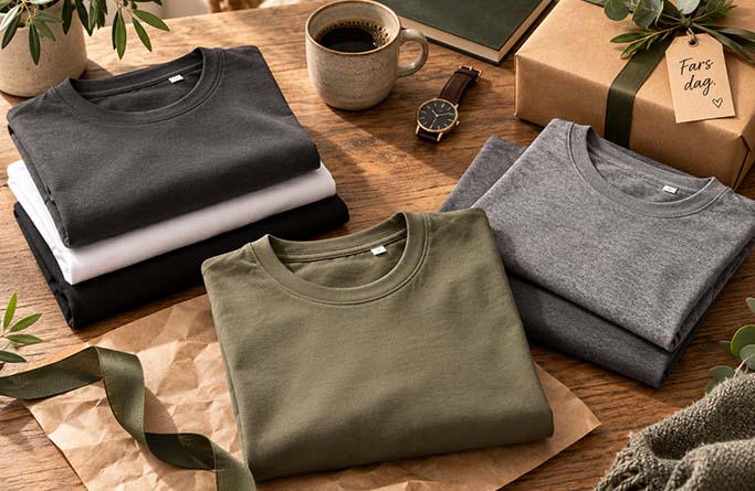 Fasr dag T-shirts i höstiga färger