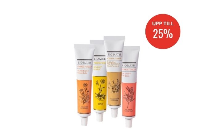 Kampanj på salvor från bioearth upp till 25%