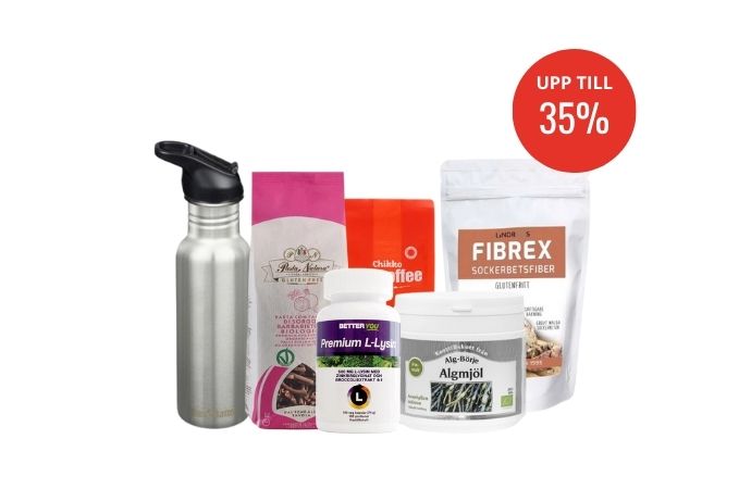 Kampanj på varor för en hälsoboost i vardagen