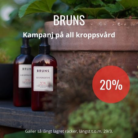 BRUNS kroppsvård 20%
