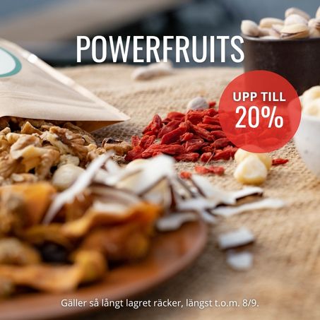 upp till 20% på powerfruits
