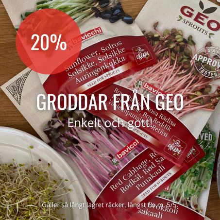 20% på groddar från GEO