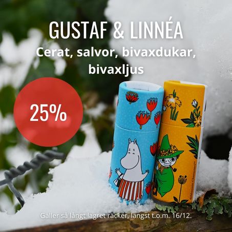 25% på gustaf och Linnéa
