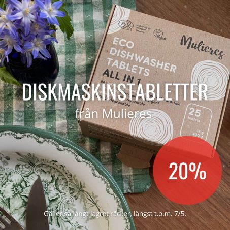 Mulieres 20% diskmaskinstabletter