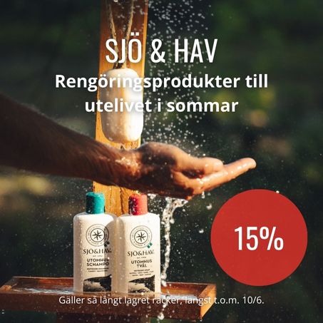 15% på sjö och hav