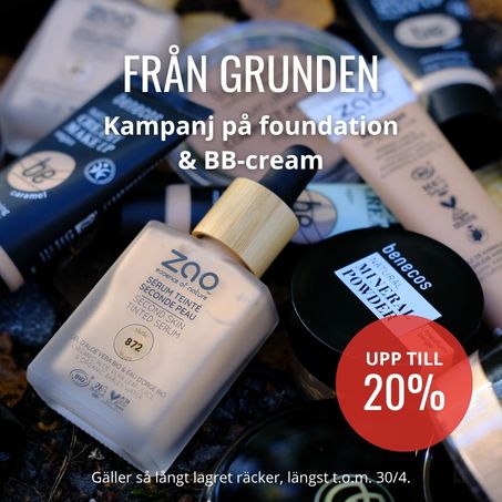 upp till 25% på foundation och bb-cream