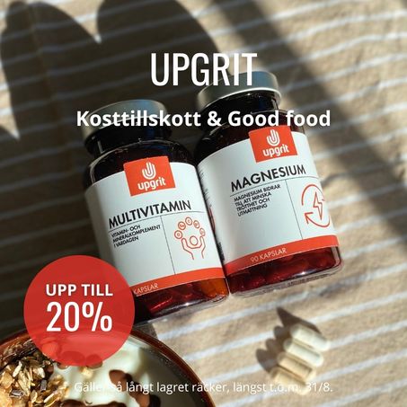 Upgrit upp till 20% rea