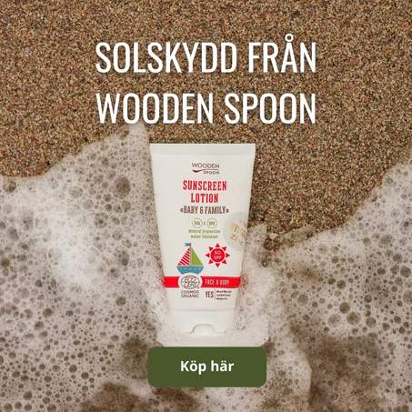 Wooden spoon solskydd