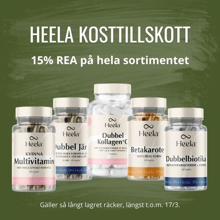15% på hälskost från Heela 