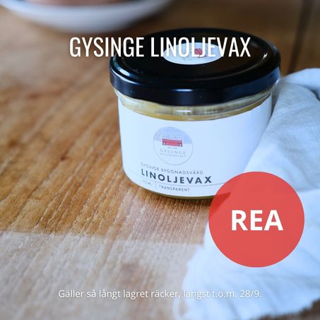 linoljevax, trävax från Gysinge 12% rea