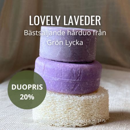 20% rea på duon lovely lavender från grön lycka
