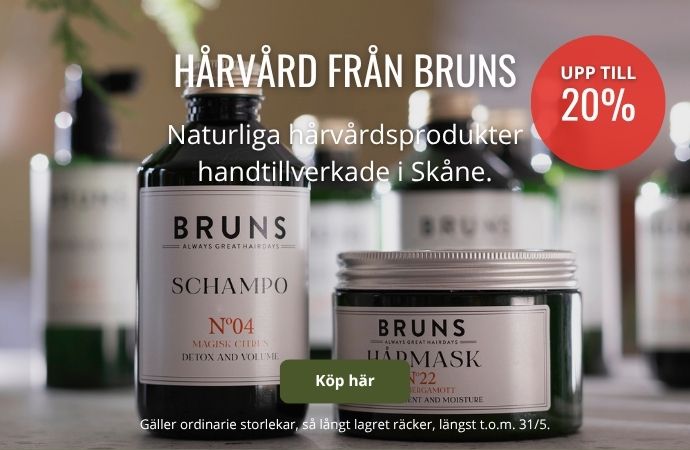BRUNS upp till 20% rea på hårvård