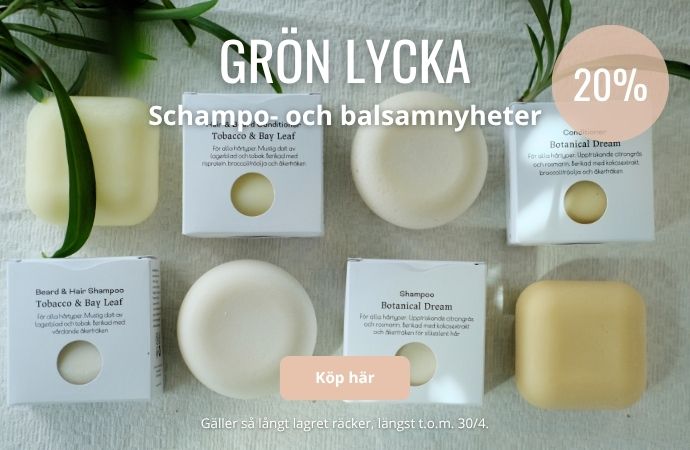 20% på schampo och balsamnyheter från Grön Lycka