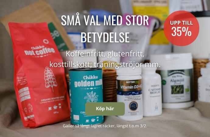 Hälsoboost - produkter med upp till 35% rea