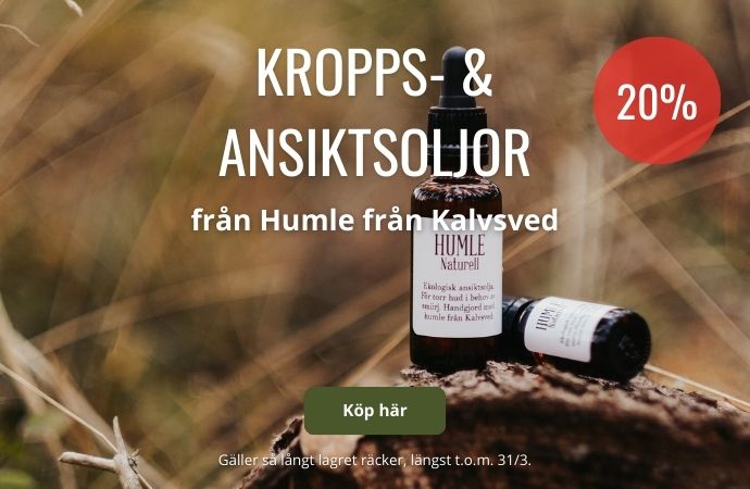 Humle från Kalvsveds ansiktsoljor och kroppsoljor