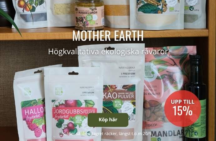 15% på Mother Earth