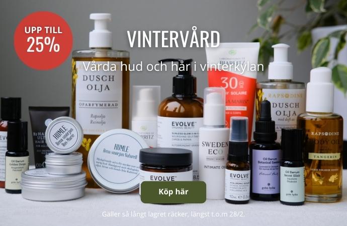 Vårda hud och hår i vinter med ekologiska och naturliga produkter
