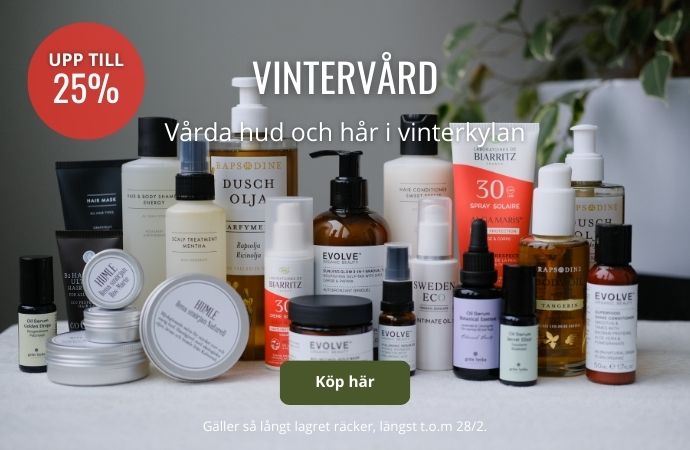 Vårda hud och hår i vinter med ekologiska och naturliga produkter