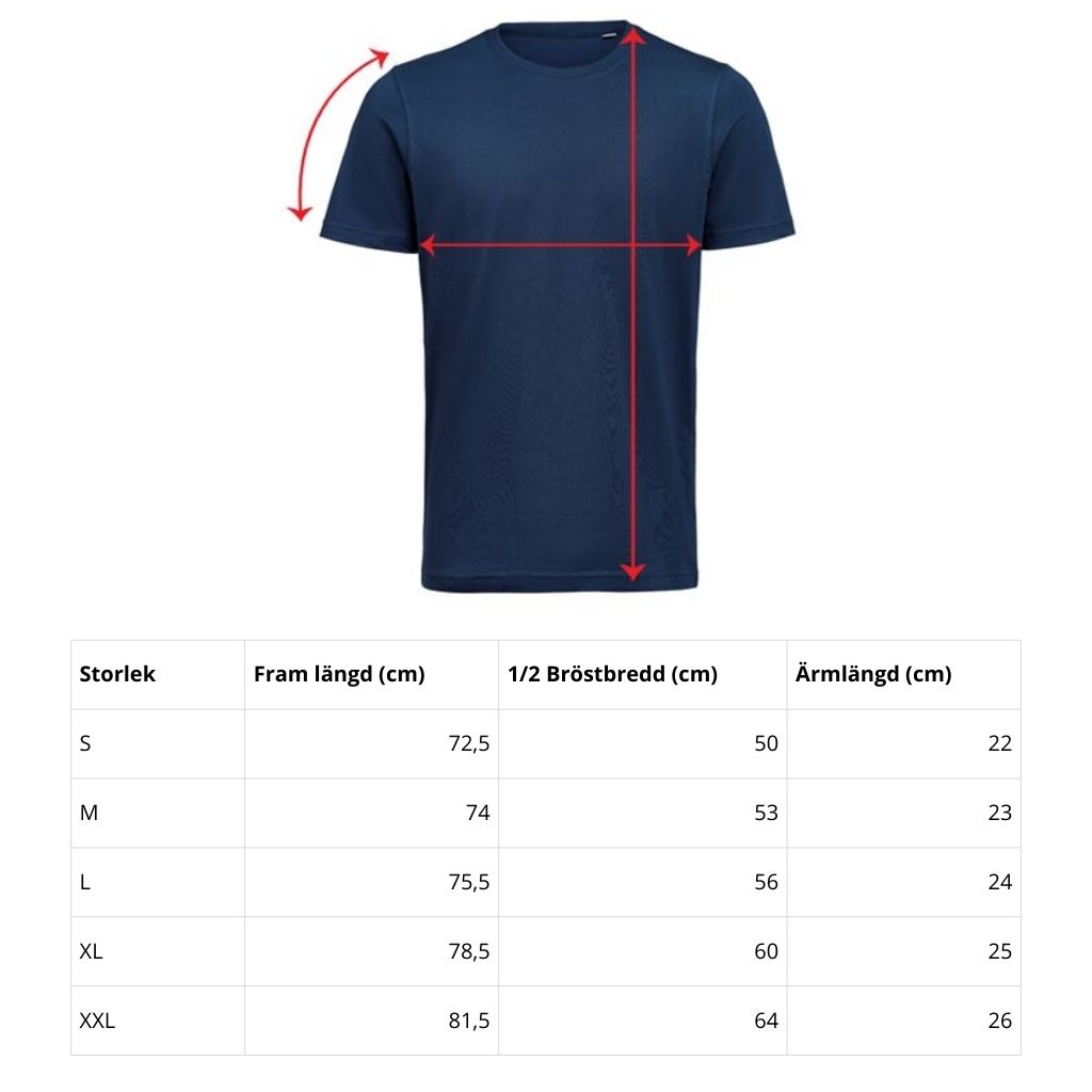 Storleksguide UM t-shirt