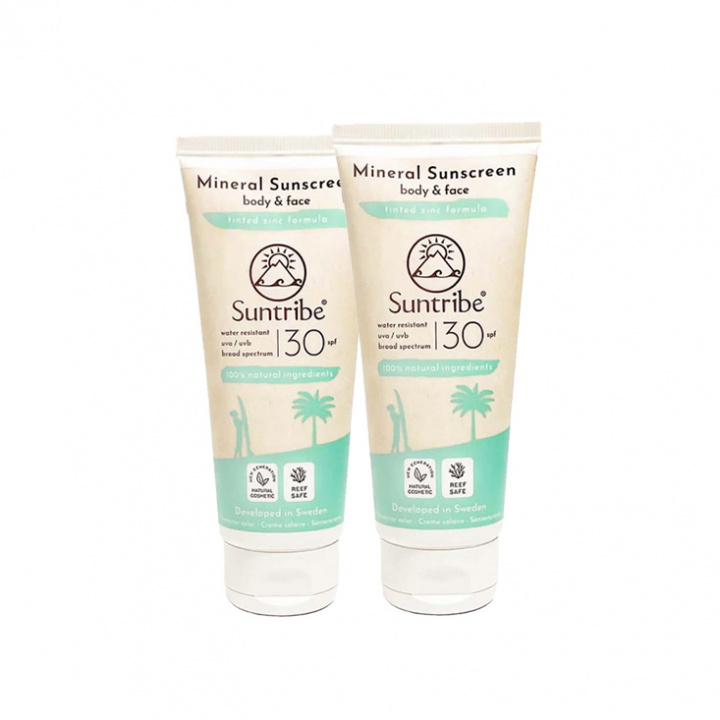 Suntribe - Natural Mineral Sunscreen SPF 30, 100 ml 2-Pack