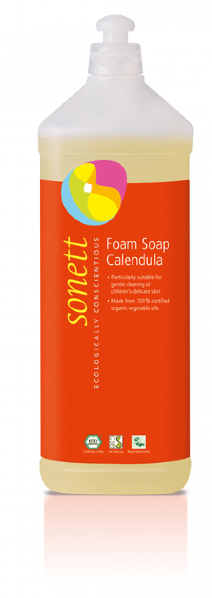 Sonett - Skumtvål Ringblomma 1000 ml i gruppen Hygien / Tvål & Deo / Tvål flytande hos Rekoshoppen.se (01317448)