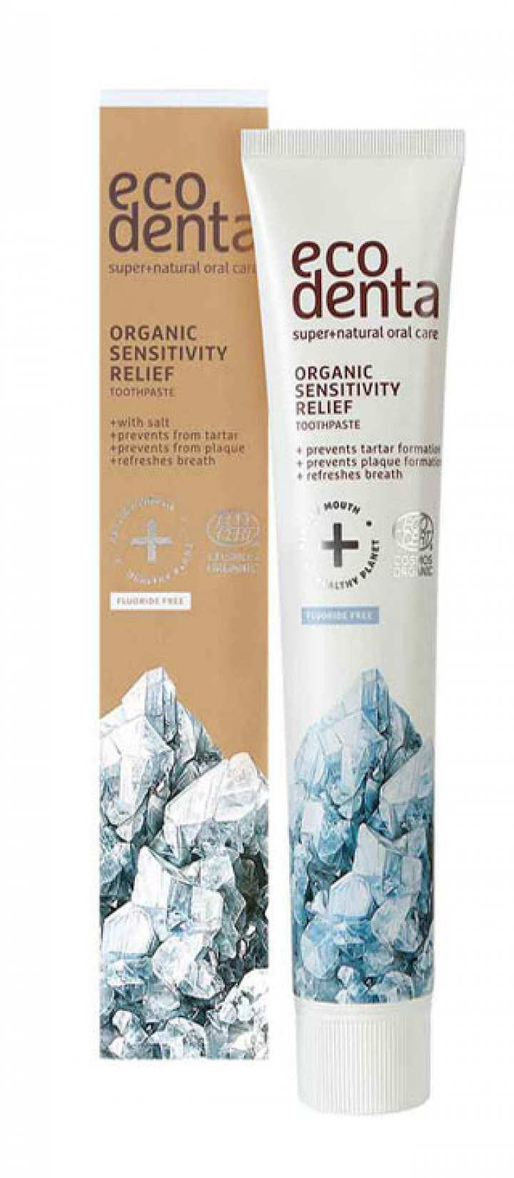 EcoDenta - Ekocertifierad Sensitive Tandkräm, Salt