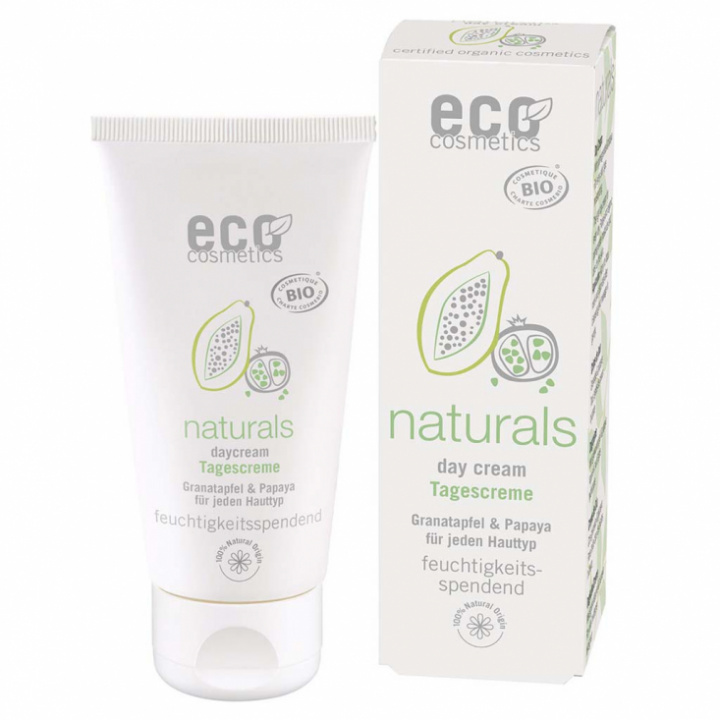 Eco Cosmetics - Dagkräm med Granatäpple och Papaya, 50 ml