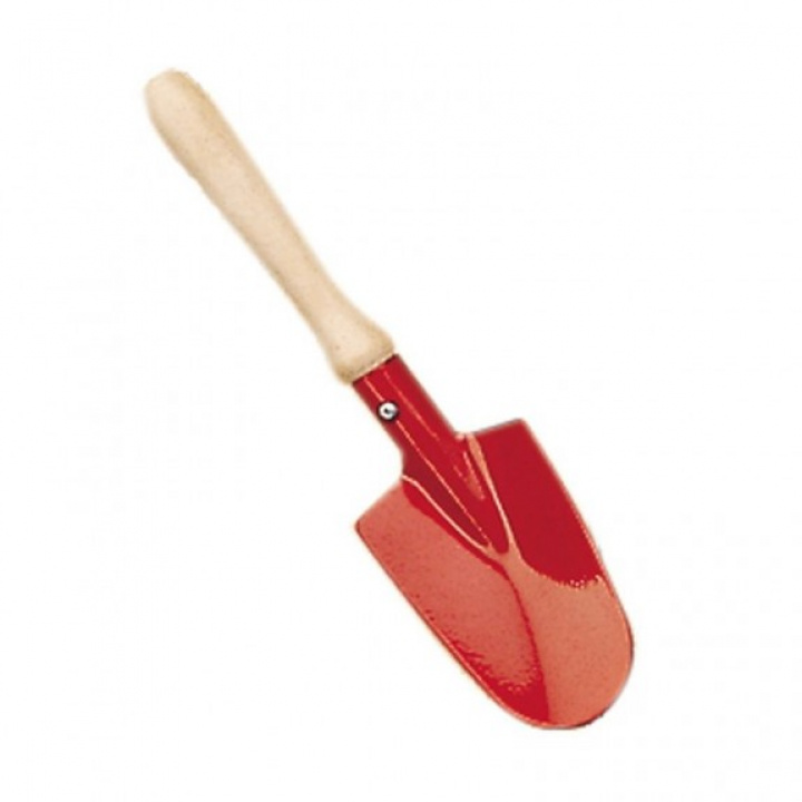 Glückskäfer - Spade för Barn i Metall och Trä, Röd Rund