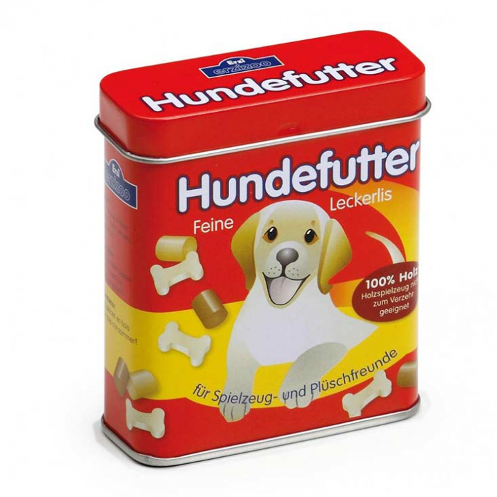 Erzi - Hundmat Lekmat av Trä i Plåtask