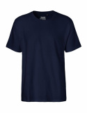 Neutral - Rundhalsad T-Shirt Classic i Ekologisk Bomull Herr Navy