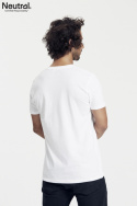 Neutral - Rundhalsad T-Shirt Slim Fit i Ekologisk Bomull Herr Vit