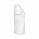 Neutral - V-Ringad T-Shirt Slim Fit i Ekologisk Bomull Dam Vit 