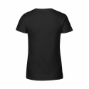 Neutral - V-Ringad T-Shirt Slim Fit i Ekologisk Bomull Dam Svart
