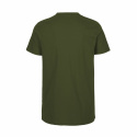 Neutral - Rundhalsad T-Shirt Slim Fit i Ekologisk Bomull Herr Khaki