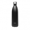 Qwetch - Isolerad Flaska i Rostfritt Stål Matt Svart 1000 ml 