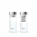 Qwetch - Isolerad Flaska i Borosilikat Glas med Teinsats 320 ml