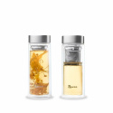 Qwetch - Isolerad Flaska i Borosilikat Glas med Teinsats 320 ml